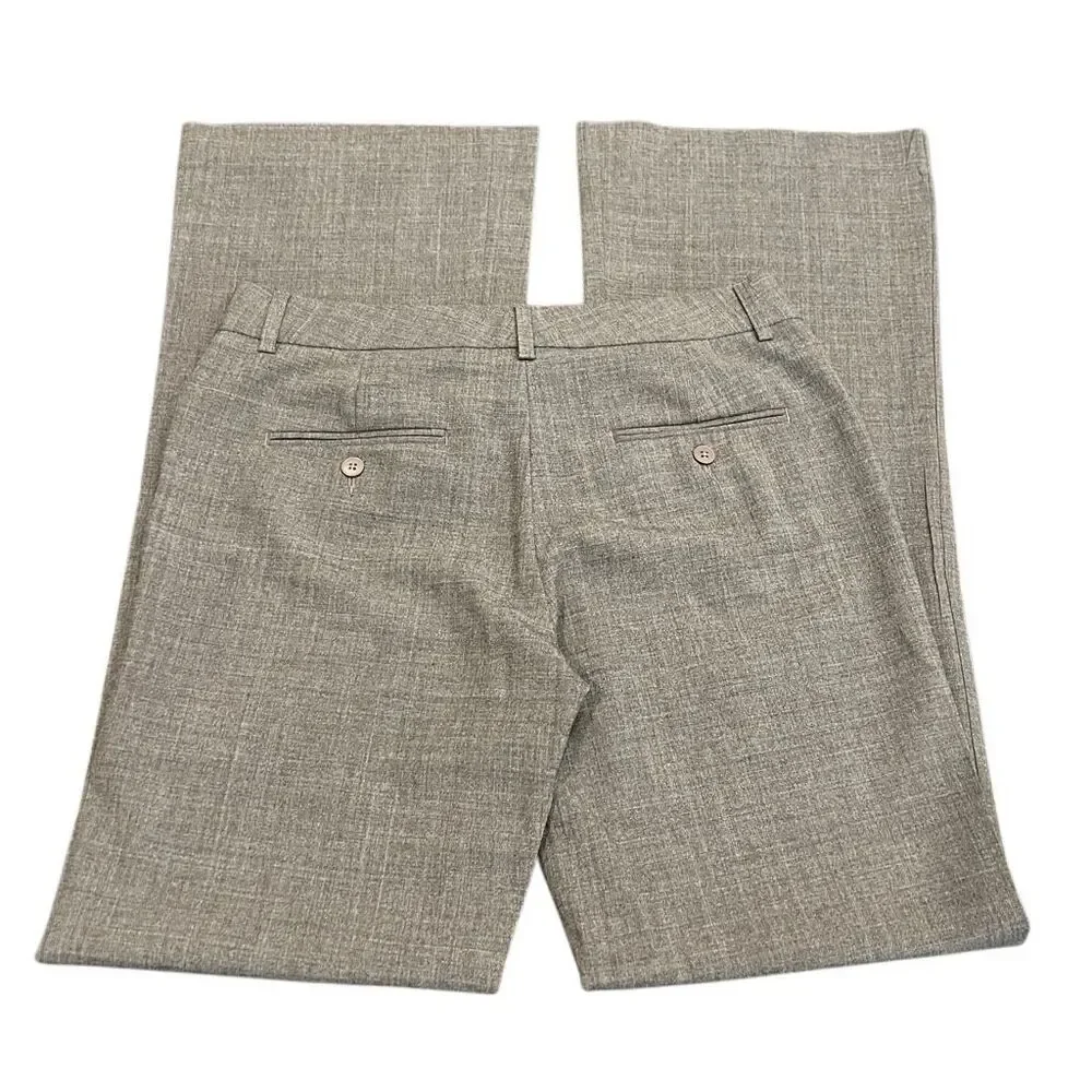 Express Design Studio Women's Crosshatch Editor Wide-Leg Dress Pants Gray Size 2